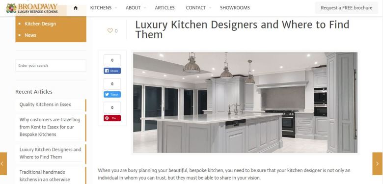 Designer kitchens