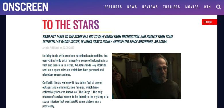 Ad Astra Onscreen Magazine Screenshot