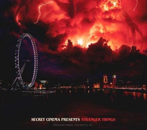 Secret Cinema Presents Stranger Things London Eye Poster